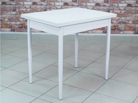 Стол кухонный Пируэт раскладной Белый