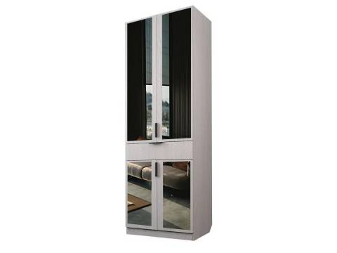 Шкаф с 1 ящиком с полками Экон ЭШ2-РП-19-8-1я с зеркалами