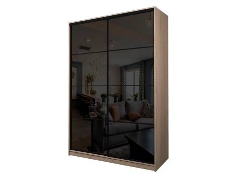 Шкаф-купе Max МШ-25-6-22/2-22 пленка Oracal черная