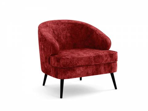 Кресло Марсель микровелюр фреска бордо