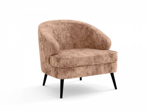 Кресло Марсель микровелюр фреска мунлайт