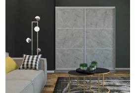 Шкаф-купе Юлия 2200 тройной ЛДСП Каспий светлый