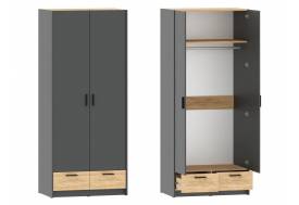 Шкаф для одежды Оттавия НМ 011.80 Антрацит