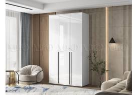 Шкаф трехстворчатый Норд 1200 белый глянец МГ