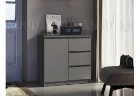 Комод 800 3 ящика 1 дверь Челси графит