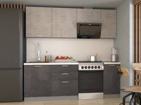 Кухонный гарнитур арт 6 Лофт 2200 мм