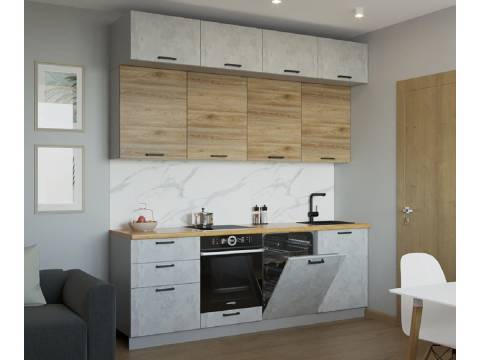 Кухонный гарнитур арт 33 Лофт 2400 мм