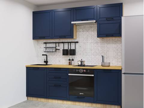 Кухонный гарнитур арт 1 Океания Кристалл 2400 мм