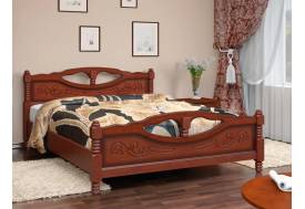 Кровать Елена-4 1200 Орех