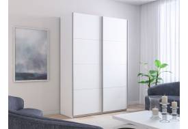 Шкаф-купе Прайм 2-х дверный 1600 два ДСП Белый Снег