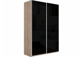 Шкаф-купе Прайм 2-х дверный 1200 Стекло Черное Сонома