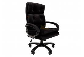 Офисное кресло Chairman 442 Россия ткань черная R 015 черный пластик