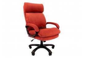 Кресло Chairman Home 505 Россия ткань Т-28 коралл (черный пластик)