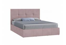 Кровать Твист с ПМ 1200х2000 мм микровелюр розовый