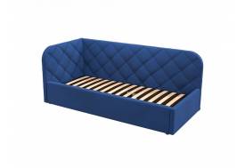 Кровать-софа Комфорт-1 Левая Ромб с ПМ велюр Магия 82