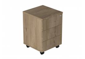 Тумба выкатная с центральным замком на 3 ящика Р.Т-3 зЦ Референт