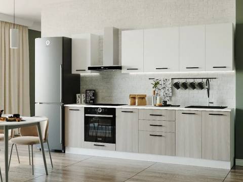 Кухонный гарнитур Демо 2800 МДФ низ МДФ