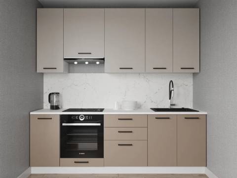 Кухонный гарнитур Каппучино 2400 (верх 950 мм) МДФ