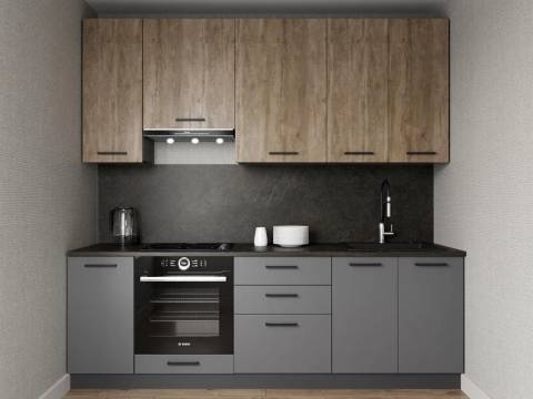 Кухонный гарнитур Умбра 2400 (верх 950 мм) МДФ