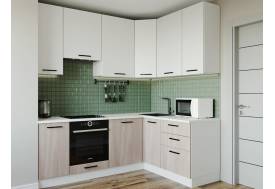 Кухонный гарнитур Демо 2200х1600 (верх 950 мм) низ МДФ