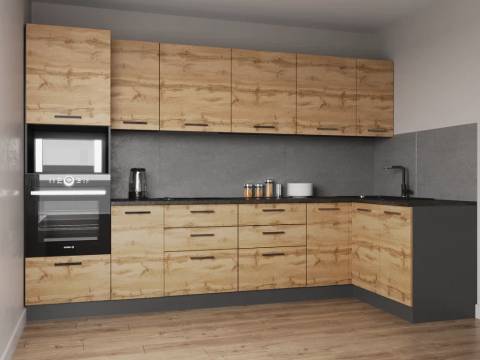 Кухонный гарнитур Крафт 3200х1400