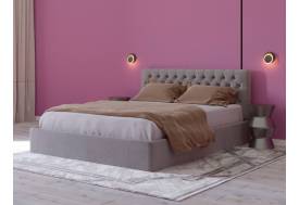 Кровать Сицилия основание ЩИТ 160 Серый велюр