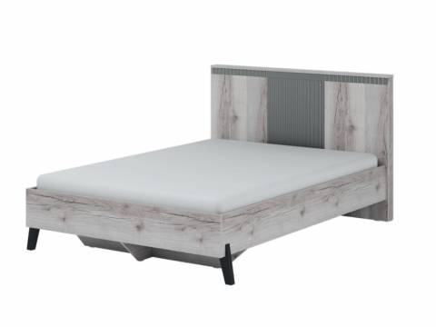 Кровать с ножками 1400 Ольга 3 дуб делано