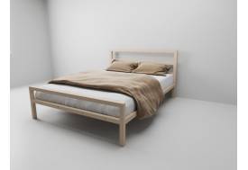 Кровать металлическая Комфорт 900 бежевая