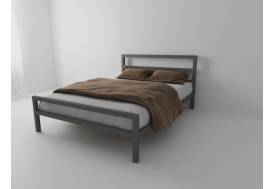 Кровать металлическая Комфорт 1600 серая