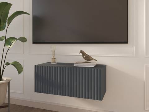 Тумба подвесная Lines MTV1-MA 750 мм Графит