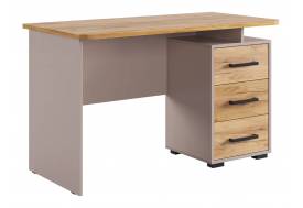 Стол компьютерный 1200 Лайт-2 кашемир/дуб крафт золотой