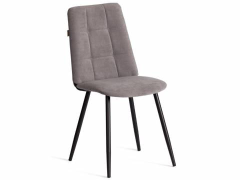 Стул обеденный Asti TREND флок серый