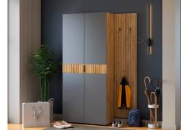 Прихожая Мебельсон К7 дуб крафт золотой/графит