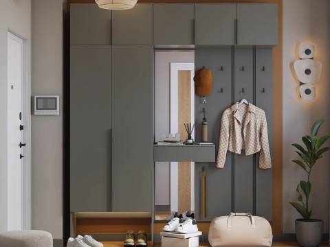 Прихожая Мебельсон К34 графит