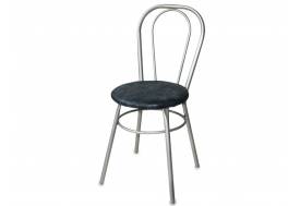 Стул №1 ДХ-8 без мягкой спинки обивка черный