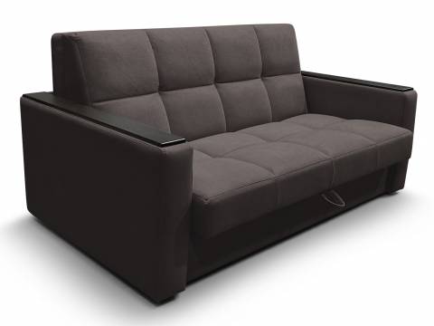 Диван Рэй 1600х2000 Клетка с прямыми подлокотниками с МДФ вивальди 10