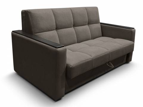 Диван Рэй 1400х2000 Клетка с прямыми подлокотниками с МДФ вивальди 8