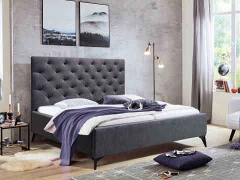 Кровать Фрейм 1400 Каретная стяжка высокие ножки с подъемом вивальди 34