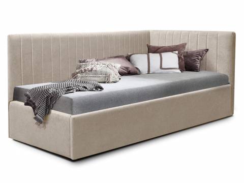 Кровать подростковая левая 800 Фрейм Страйп без подъема вивальди 3