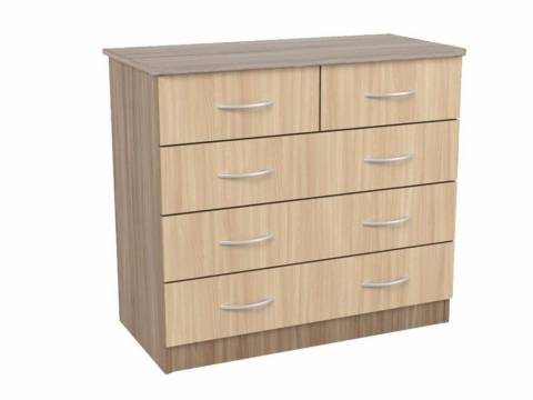 Комод 900 Дуэт Люкс с 5-ящиками ясень шимо