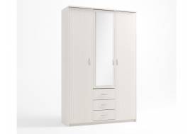 Шкаф комбинированный Дуэт Люкс с зеркалом Дуб Бодега