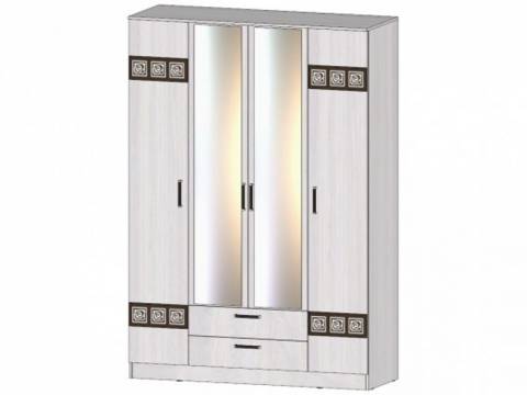 Шкаф 4х створчатый Коста-Рика анкор светлый