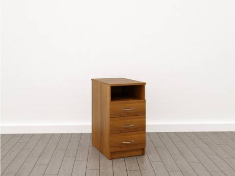 Тумба приставная для радиусного стола с открытой полкой 22мм (П-25) Комфорт