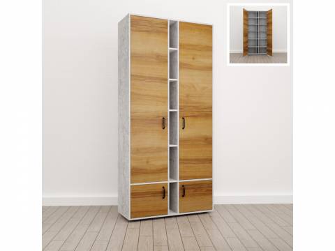 Шкаф для документов закрытый (С-21) Soft комбинированный