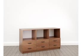 Тумба приставная 6 ящиков (Л-12) Радиус