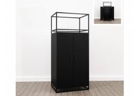 Шкаф для одежды (М-13) Лофт Черный