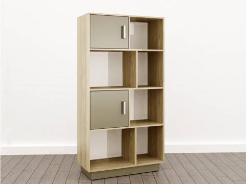 Стеллаж малый (О-10) Eclectic lite Дуб рокпайл-Мокко