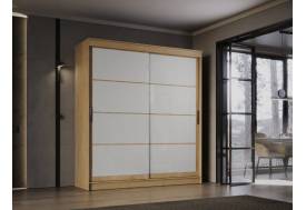 Шкаф-купе Гранд-1 2000 Дуб Вотан-двери Лакобель белый