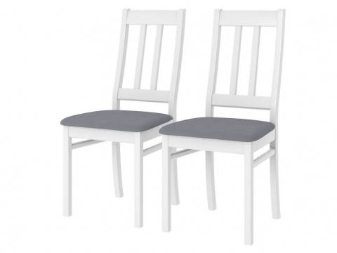 Стул Батист Белый античный-холодный серый- 2шт