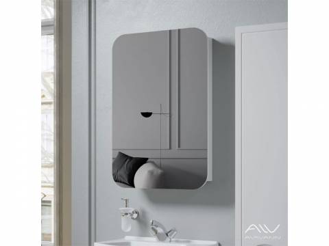 Зеркальный шкаф Monaco 55 белый